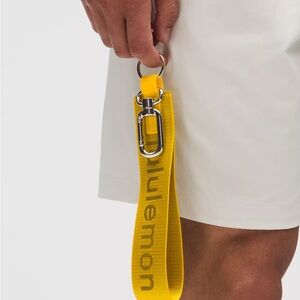 Lululemon Never Lost Keychain- Maize Yellow/Graphite Grey